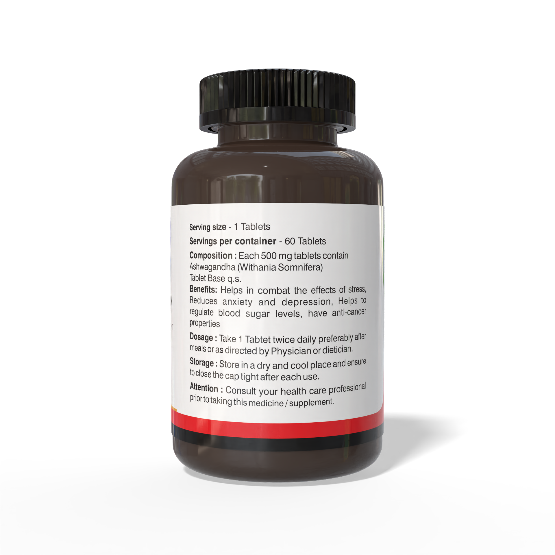 Ashwagandha Tablets — Rejuvenates Mind & Body