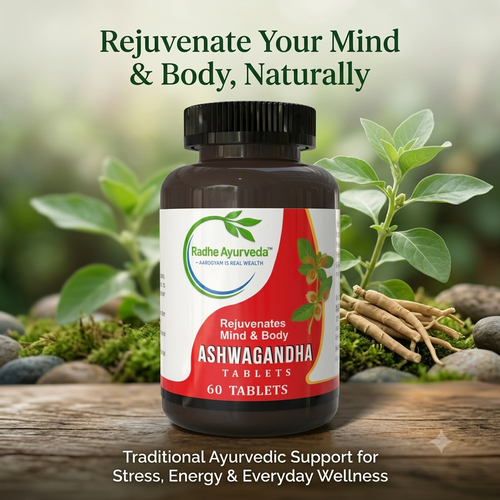 Ashwagandha Tablets — Rejuvenates Mind & Body
