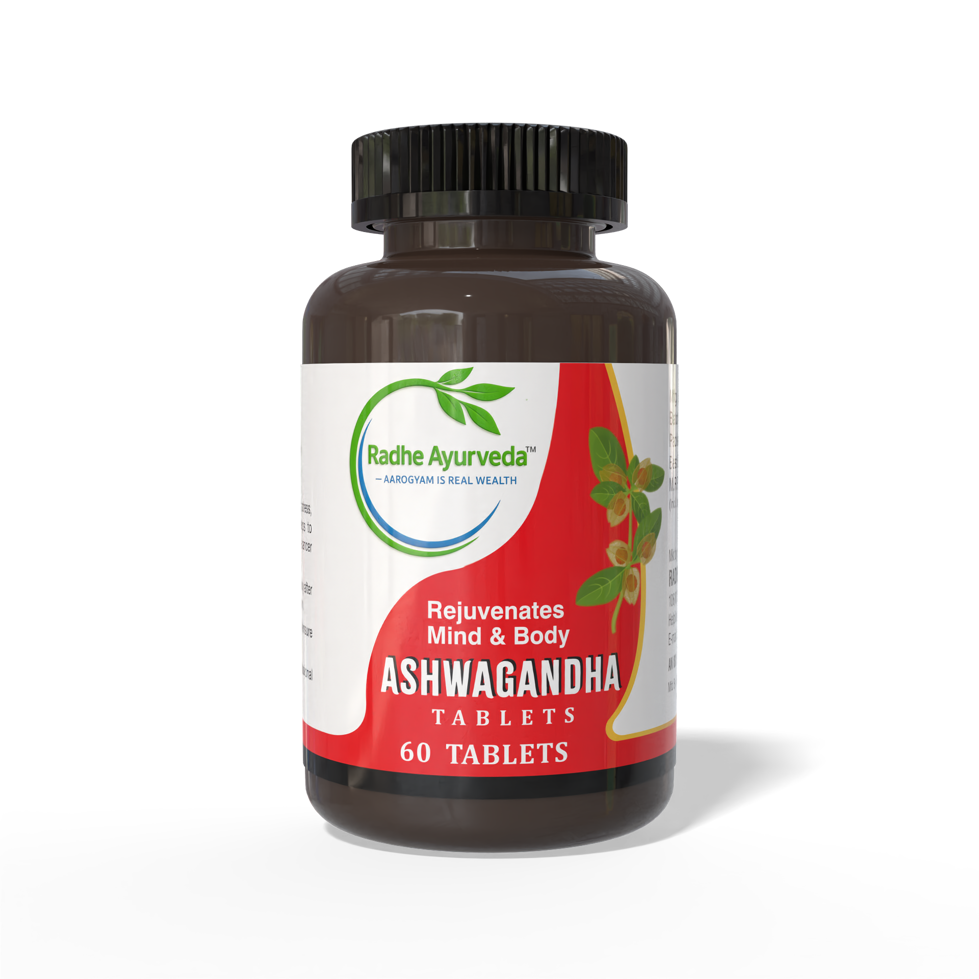 Ashwagandha Tablets — Rejuvenates Mind & Body