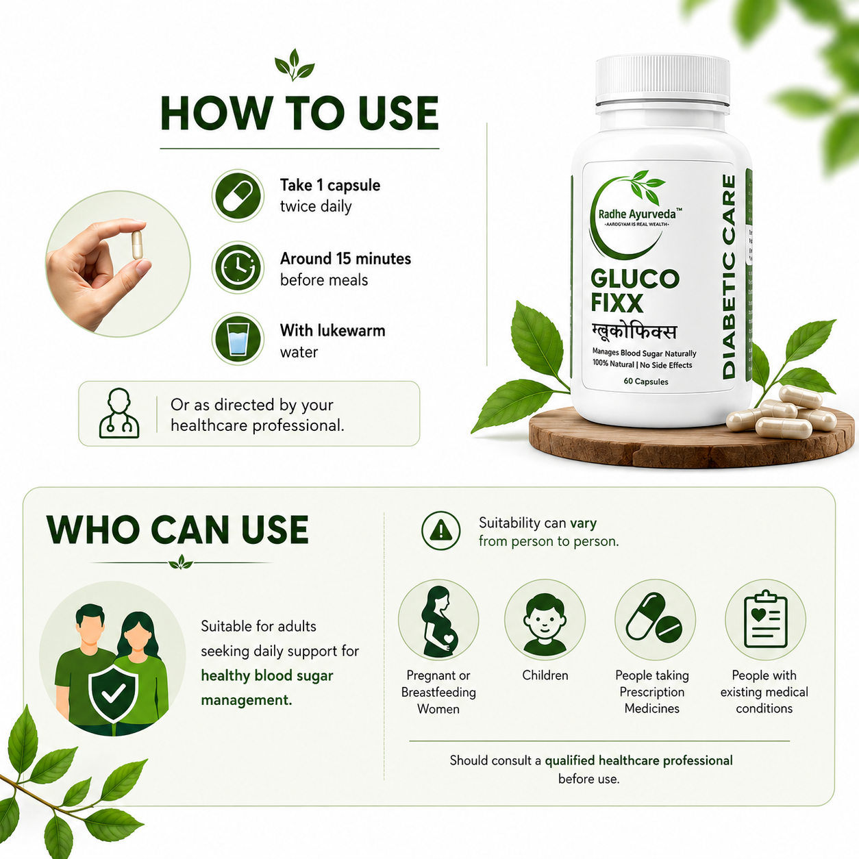 Glucofixx — Diabetic Care Capsules