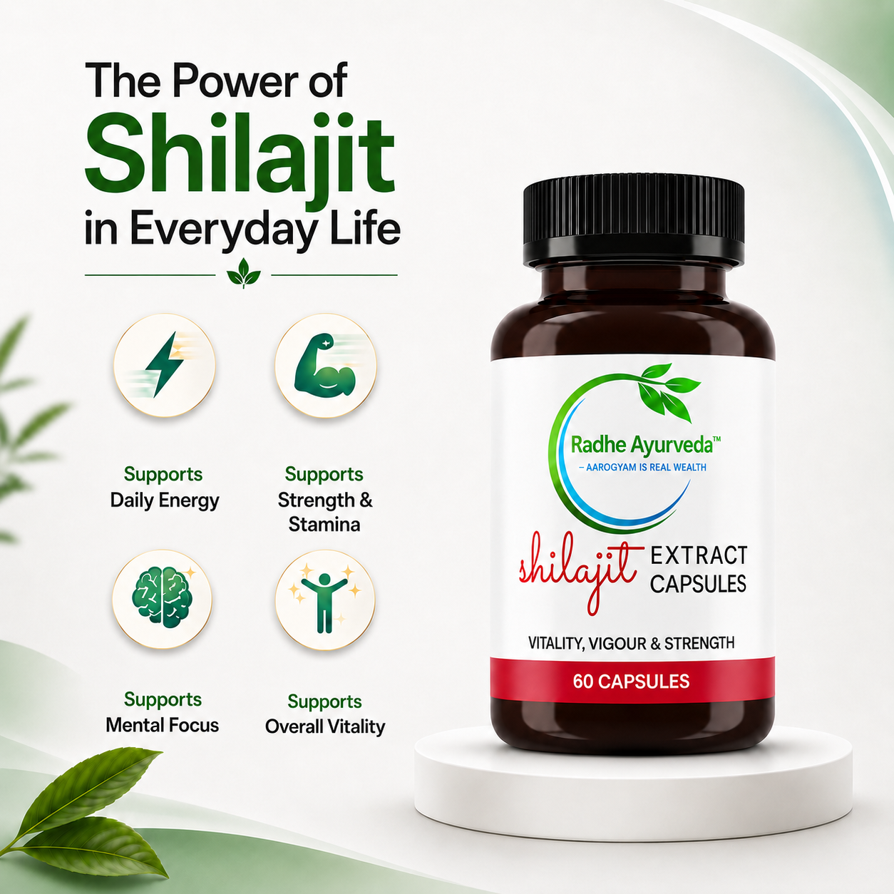 Shilajit Extract Capsules | Pure Himalayan Vitality