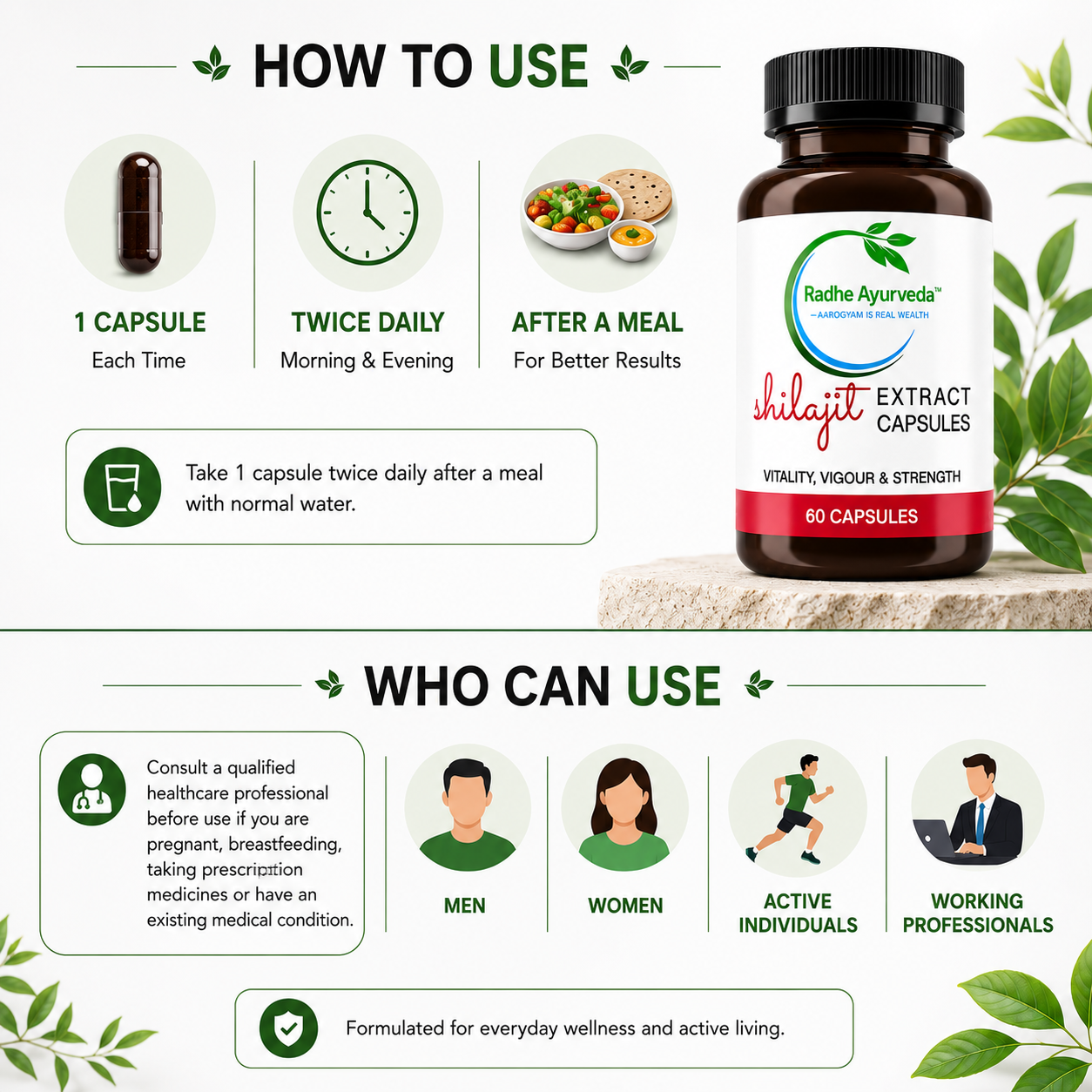 Shilajit Extract Capsules | Pure Himalayan Vitality