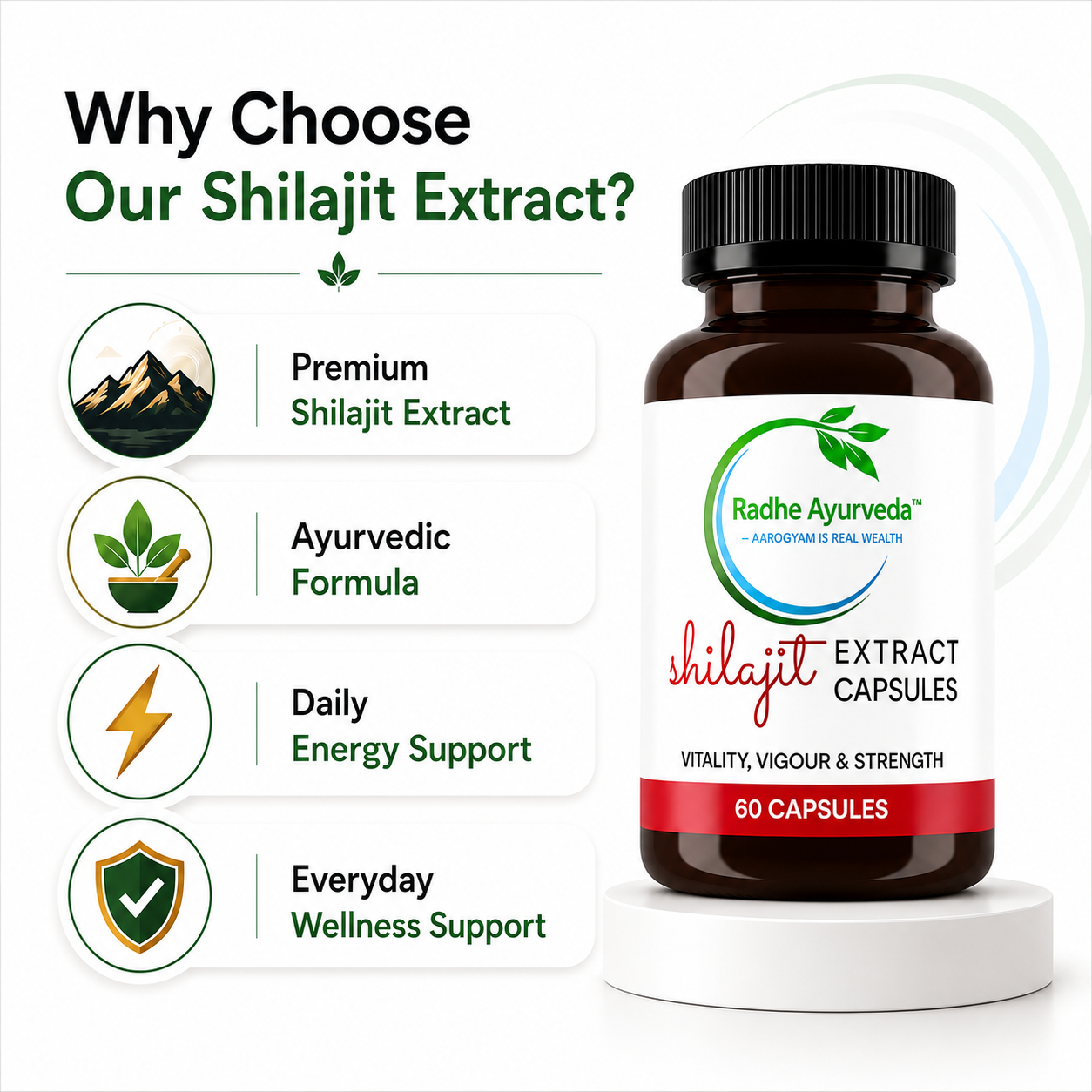 Shilajit Extract Capsules | Pure Himalayan Vitality