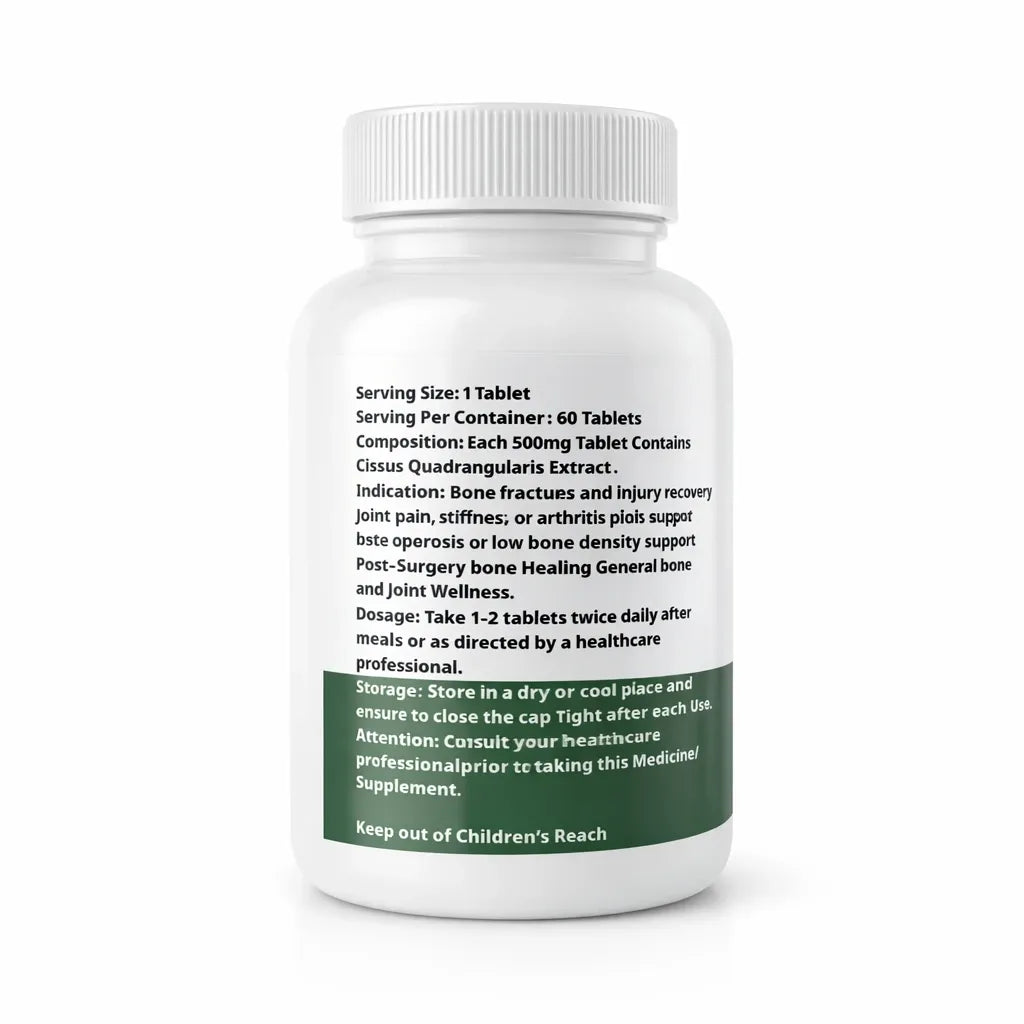 Cissus Quadrangularis Tablets — Joint Pain & Bone Health
