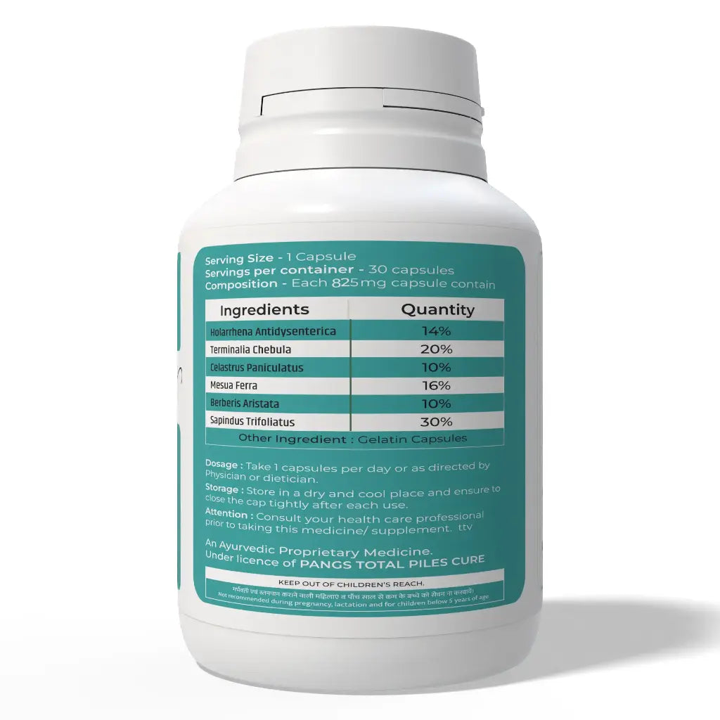 Pilozenix Capsules — Discomfort & Piles Care